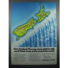 1977 Air New Zealand Ad - At The End of The World
