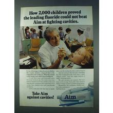 1978 Aim Toothpaste Ad - 2,000 Children Proved