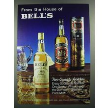1983 Bell's Scotch and Dufftown Scotch Ad - From the House of Bell's