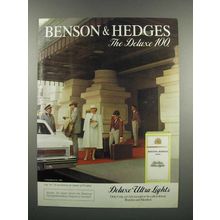1983 Benson & Hedges Ad - 100's Deluxe Lights Cigarettes