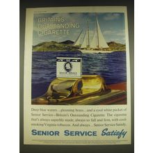 1963 Senior Service Cigarettes Ad - Britain's outstanding cigarette