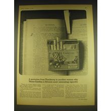 1963 Three Castles Cigarettes Ad - A quotation from Thackeray is another reason