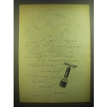 1945 Lord & Taylor Stanly Live Blade Razor Ad - The rakish young man