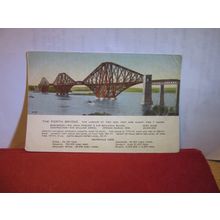 FORTH BRIDGE, SCOTLAND unused vintage postcard by Valentine =