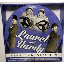 Laurel and Hardy Five DVD Gift Tin Collectable