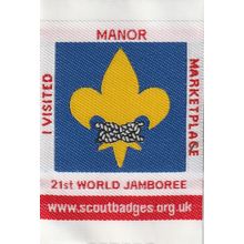 Scout Badge 21st World Jamboree 2007 - I Visited Manor Badges - Ribbon (H1)