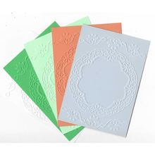 A6 Embossed Card. 10 Sheets. Frame. Cardmaking Scrapbooking Crafts Toppers