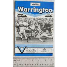 1985 programme Warrington v. York
