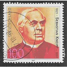 GER 1997 100pf 'FATHER SEBASTIAN KNEIPP' FINE USED (EBID60-518)