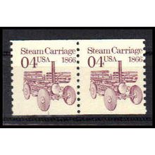 2451 4c Steam Carriage Fine MNH Dry Gum CNP Left 1 PA1080