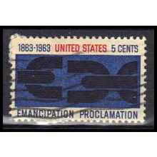 Used 1233 5c Emancipation Fine KA5295