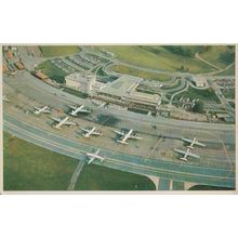 Flughaven Restaurant Zurich Swiss Airport Postcard