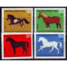 GERMANY BERLIN [1969] MiNr 0326-29 ( **/mnh ) Tiere
