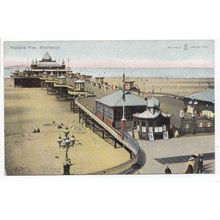 Victoria Pier Blackpool Lancashire W R & S Reliable Series Postcard 1341