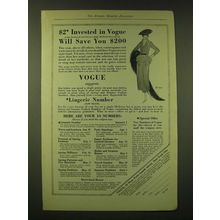 1918 Vogue Magazine Ad