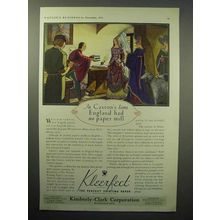 1933 Kimberly-Clark Kleerfeet Paper Ad - Caxton's Time