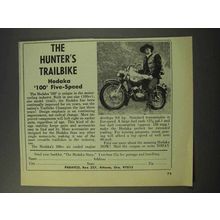 1969 Hodaka 100 Motorcycle Ad - The Hunter's Trailbike