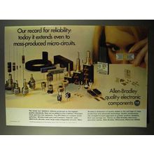 1971 Allen-Bradley Electronic Components Ad - Record