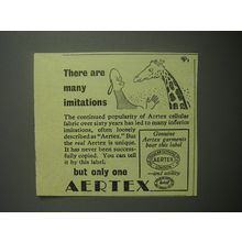 1948 Aertex Cellular Fabric Ad - many imitations