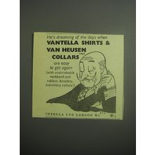 1948 Vantella Shirts and Van Heusen collars Ad - Easy to Get Again