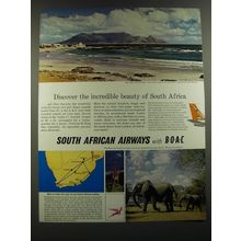 1964 South African Airways Ad - Discover the incredible beauty of South Africa