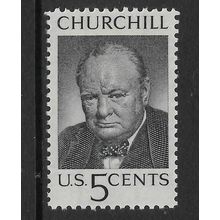 USA 1965 CHURCHILL COMMEMORATI0N 5c BLACK SIR WINSTON CHURCHILL SG1246 M MINT