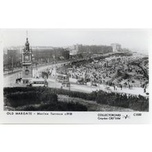 Old Margate Marine Terrace in 1918 Bus Tram Photo Postcard
