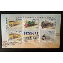 Sénégal 1997 Mi. Bl. 1510 - 1514 Bloc Le Train trains Railways Zug NOT LISTED