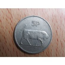 Ireland 1974 5p Coin