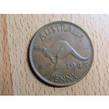 Australia 1945 1d Penny Coin