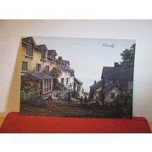 CLOVELLY, DEVON by Kevin Platt, 1982 unused postcard =