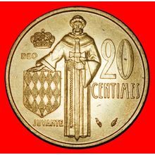 Ⰶ FRANCE 1962-1995: MONACO★20 CENTIMES 1978 UNC MINT LUSTRE★LOW START★NO RESERVE