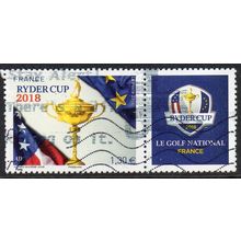 France 2018 Ryder Cup with Label €1,30 Used