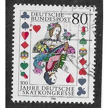 GER 1986 80pf 'GERMAN SKAT CONGRESS' FINE USED (EBID54-075)
