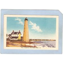 CT New London Lighthouse Postcard New London Ligththouse lighthouse_box1, ~77