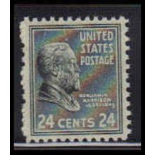 828 24c Benjamin Harrison Fine MNH O4174