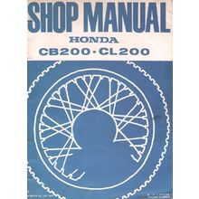 HONDA CB200 CL200 SHOP MANUAL 1974 MOTORCYCLE 98 PAGES IN ENGLISH