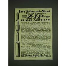 1932 National Arms Co. Ad - Save 1/2 the cost - shoot with the marvelous Zip