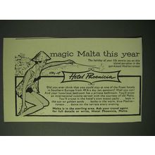 1960 Hotel Phoenicia Ad - Magic Malta this year