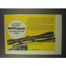 1966 Weaver K8 and K10 Scopes Ad - New, Improved