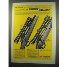 1966 Weaver V7 and V9 Scopes Ad - Advanced