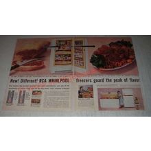 1956 RCA Whirlpool Freezers Ad - New! Different!