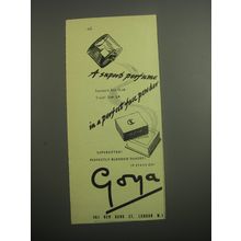 1948 Goya Face powder Ad - A superb perfume in a perfect face powder