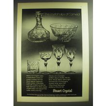 1974 Stuart Crystal Camelot Pattern Ad - The crystal tulips of Camelot