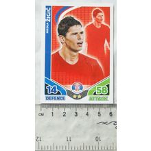 2010 Topps Match Attax World Cup Trading Card - Serbia, Nikola Zigic