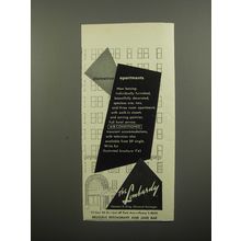 1951 The Lombardy Apartments Ad - Distinctive Apartments