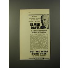 1954 Bobbs-Merrill Book Advertisement - But we were born free by Elmer Davis