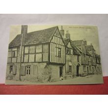 15th C. HOUSES, LACOCK, WILTSHIRE unused antique postcard by E C Hunt . (D) #