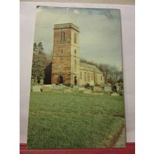 St. NICHOLAS CHURCH, BURTON, Cheshire used vintage postcard c.1972 =