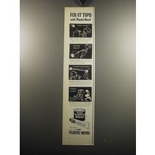 1957 Plastic Wood Ad - Fix-it tips with Plastic Wood Hook Loose?